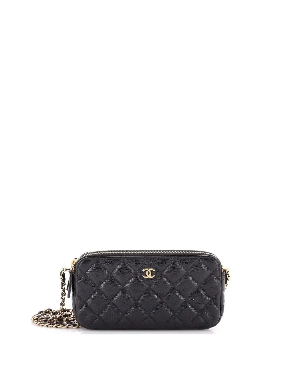 Chanel Double Zip Clutch With Chain #292059C31B